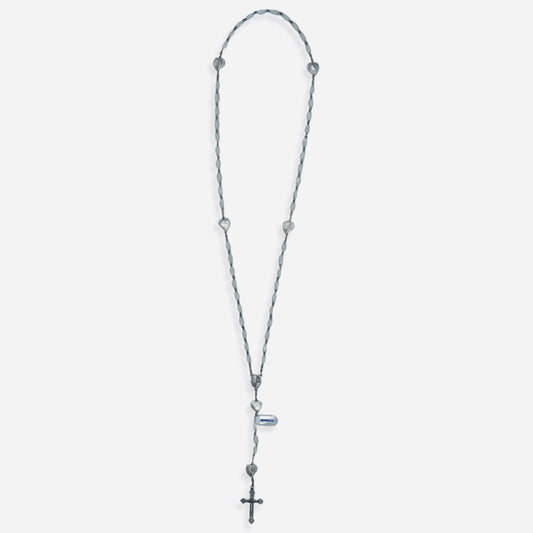 Mother of Pearl Lourdes Rosary with Hearts