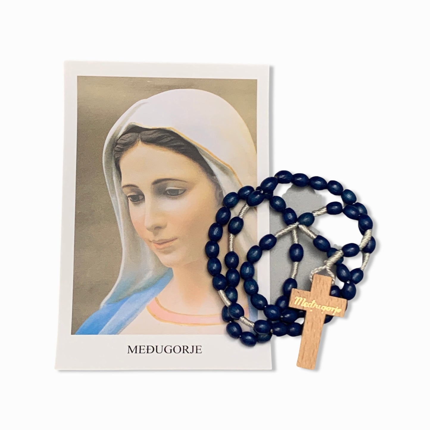 Blue Queen of Peace Rosary
