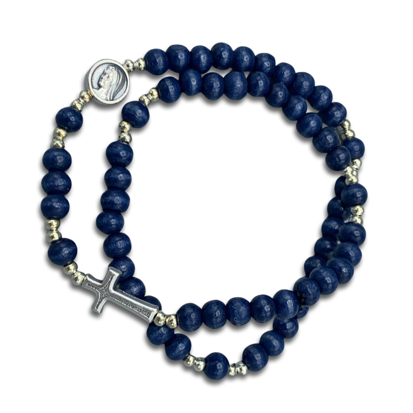 Wooden Wrap Rosary Bracelet of Assorted Colors