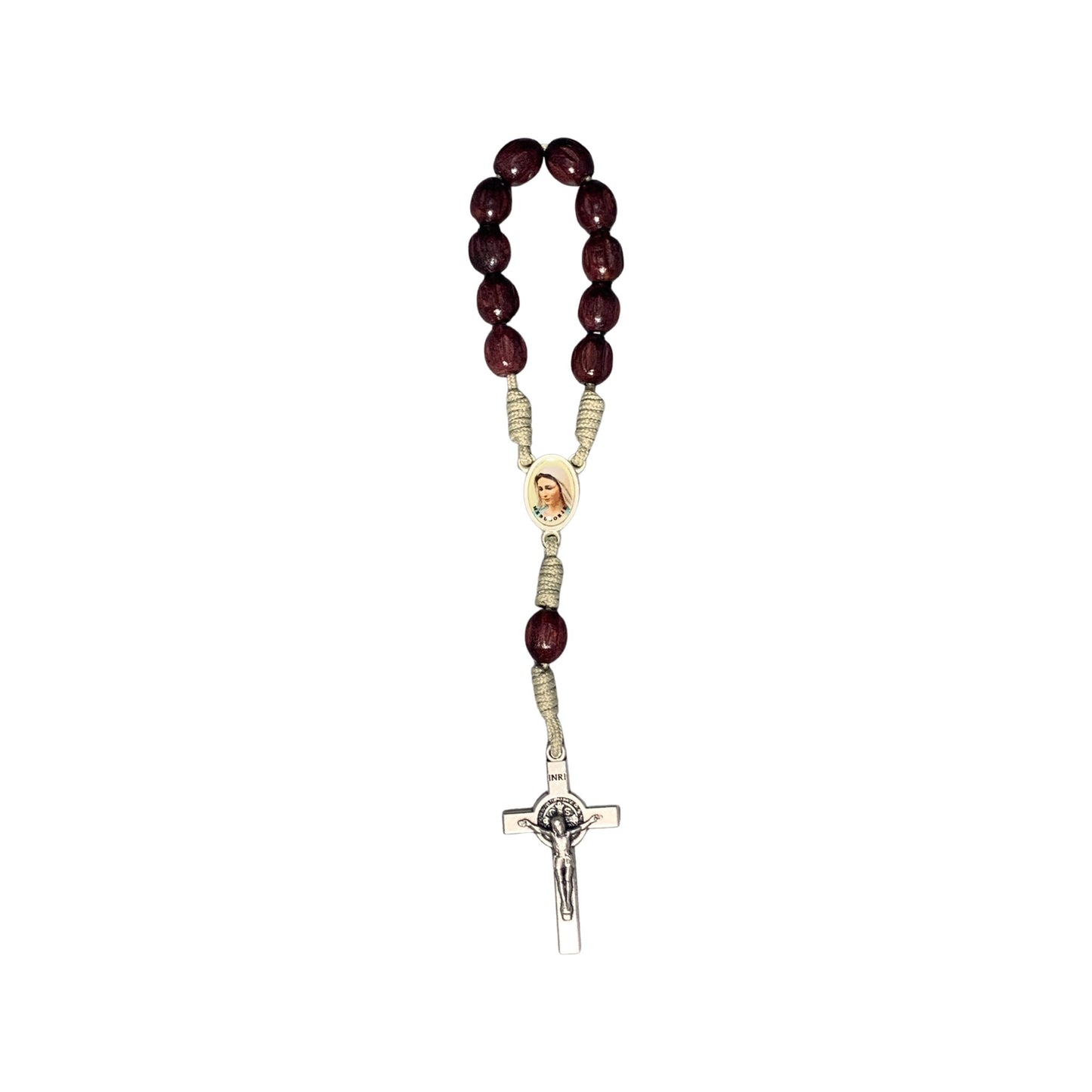 Queen of Peace Decade Rosary of Assorted Colors