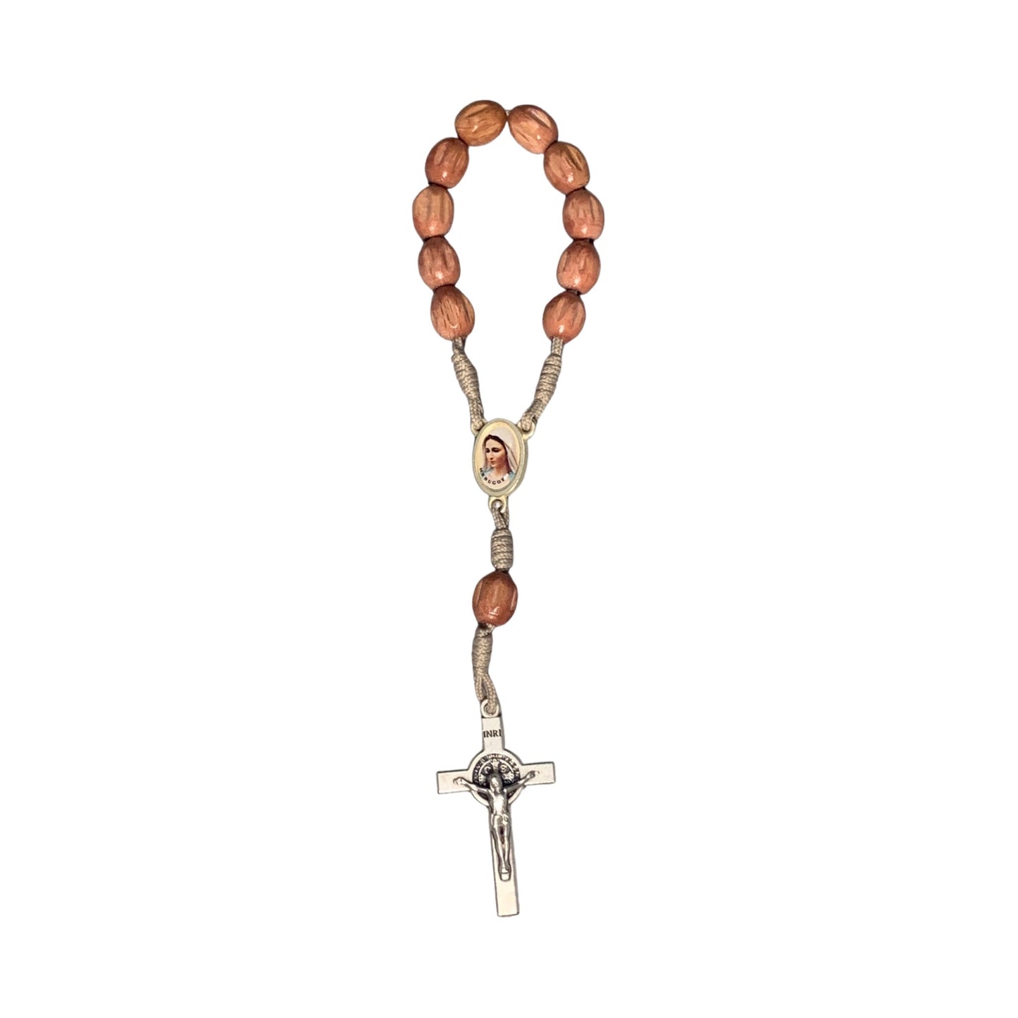 Queen of Peace Decade Rosary of Assorted Colors
