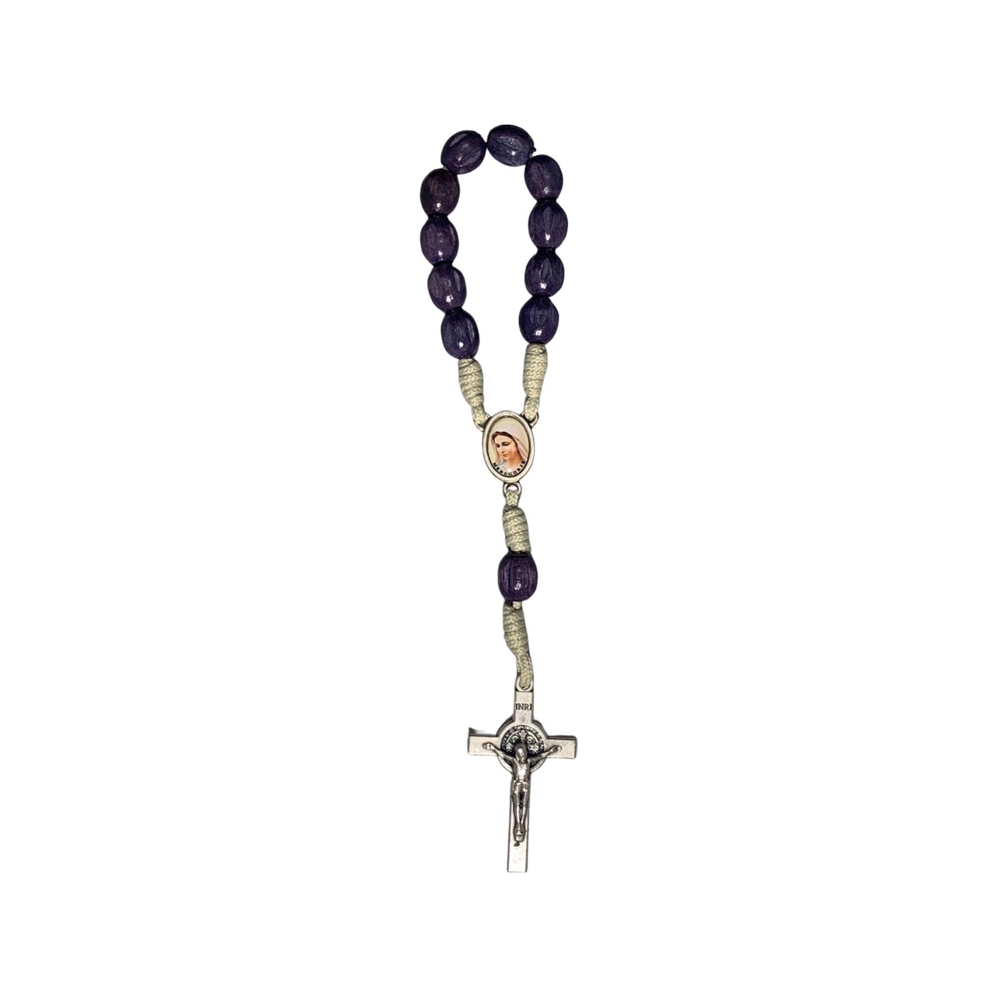 Queen of Peace Decade Rosary of Assorted Colors