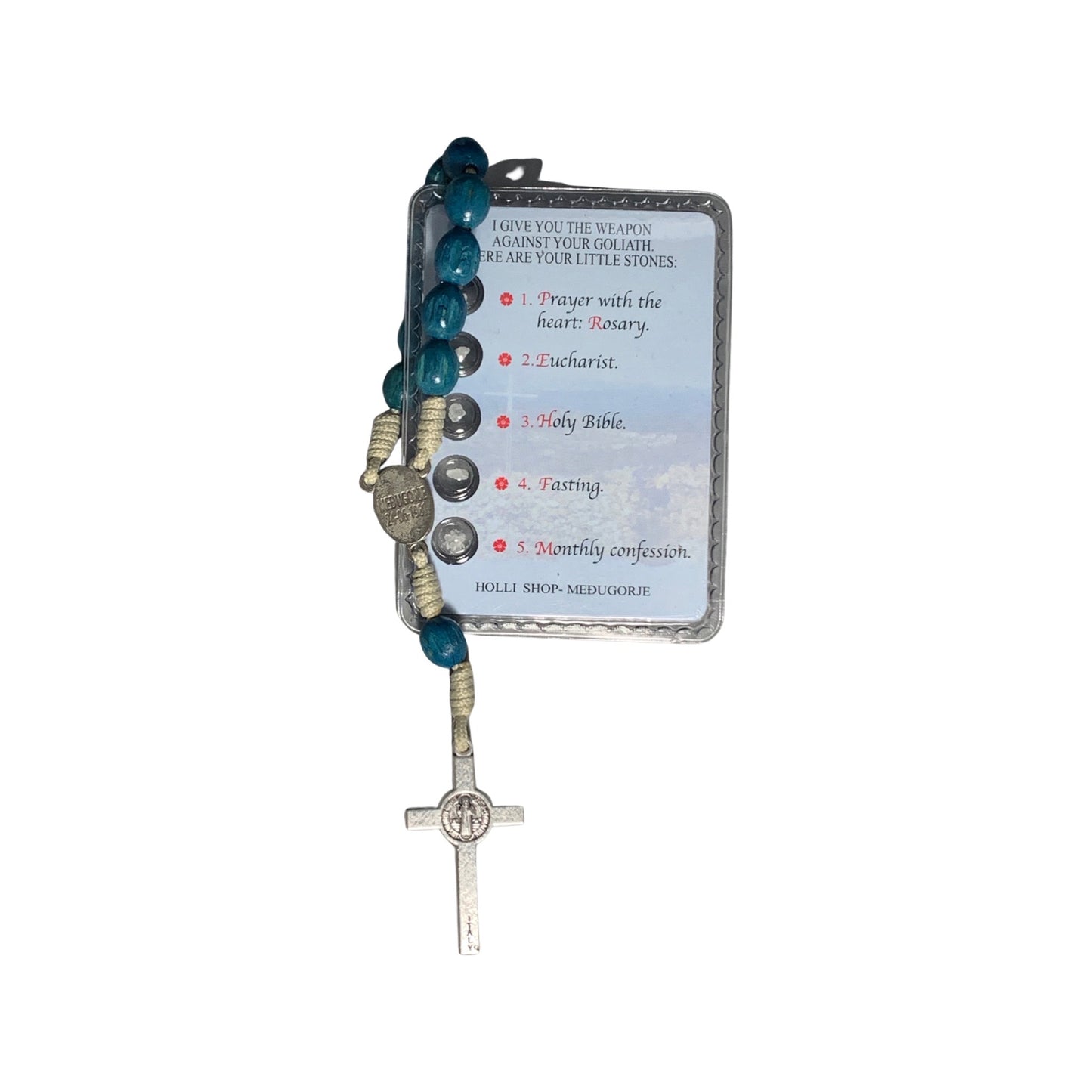 Queen of Peace Decade Rosary of Assorted Colors