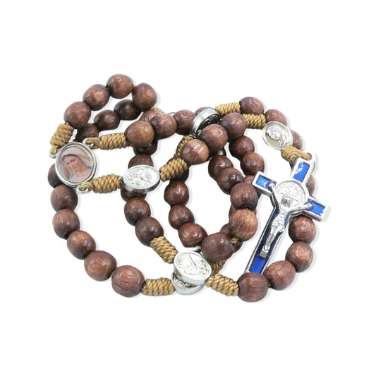 Queen of Peace Rosary with St. Benedict Crucifix