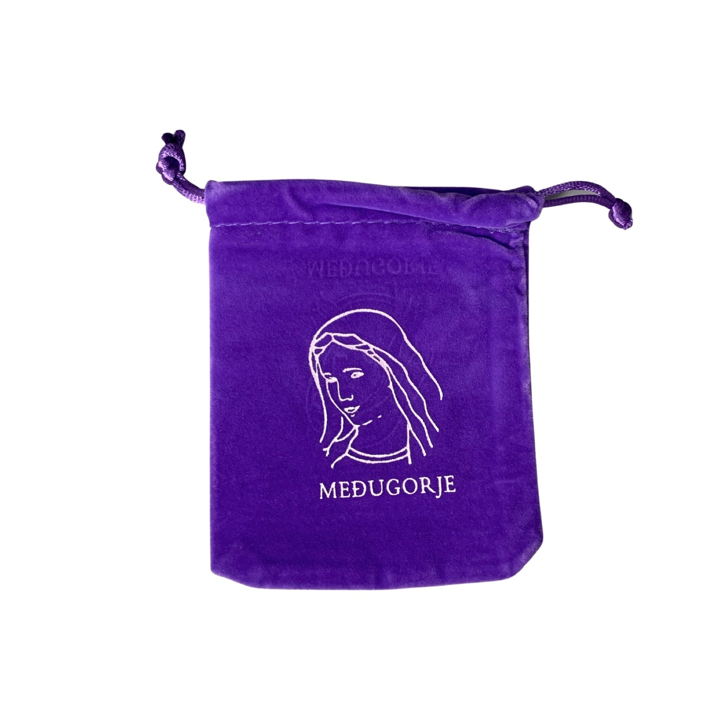 Queen of Peace Velvet Pouch of Assorted Colors