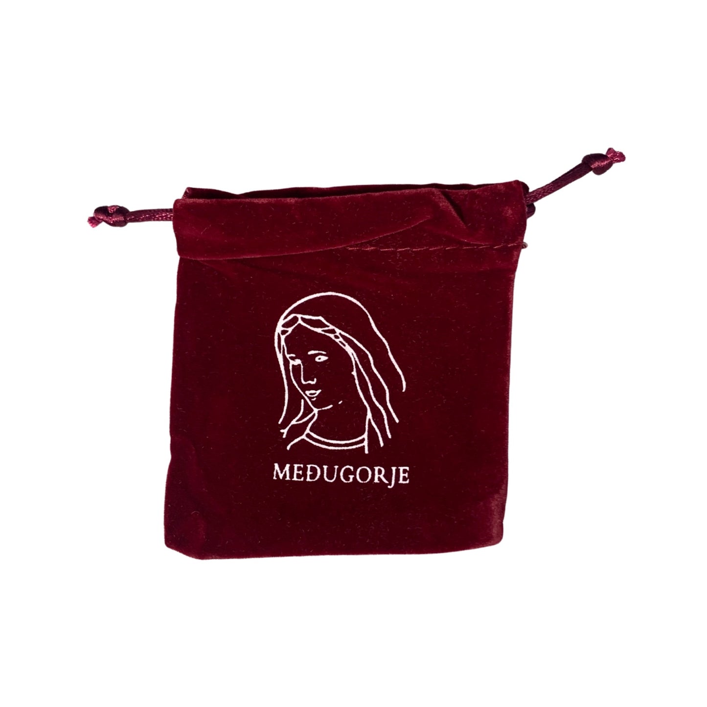 Queen of Peace Velvet Pouch of Assorted Colors
