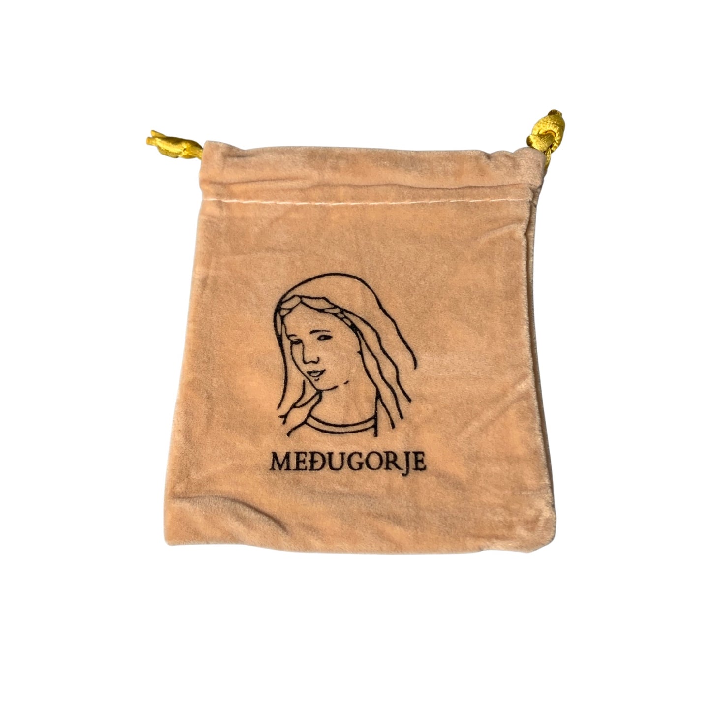 Queen of Peace Velvet Pouch of Assorted Colors