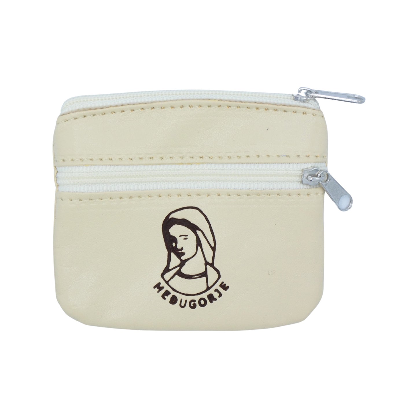 Queen of Peace Vinyl Double Zipper Pouch