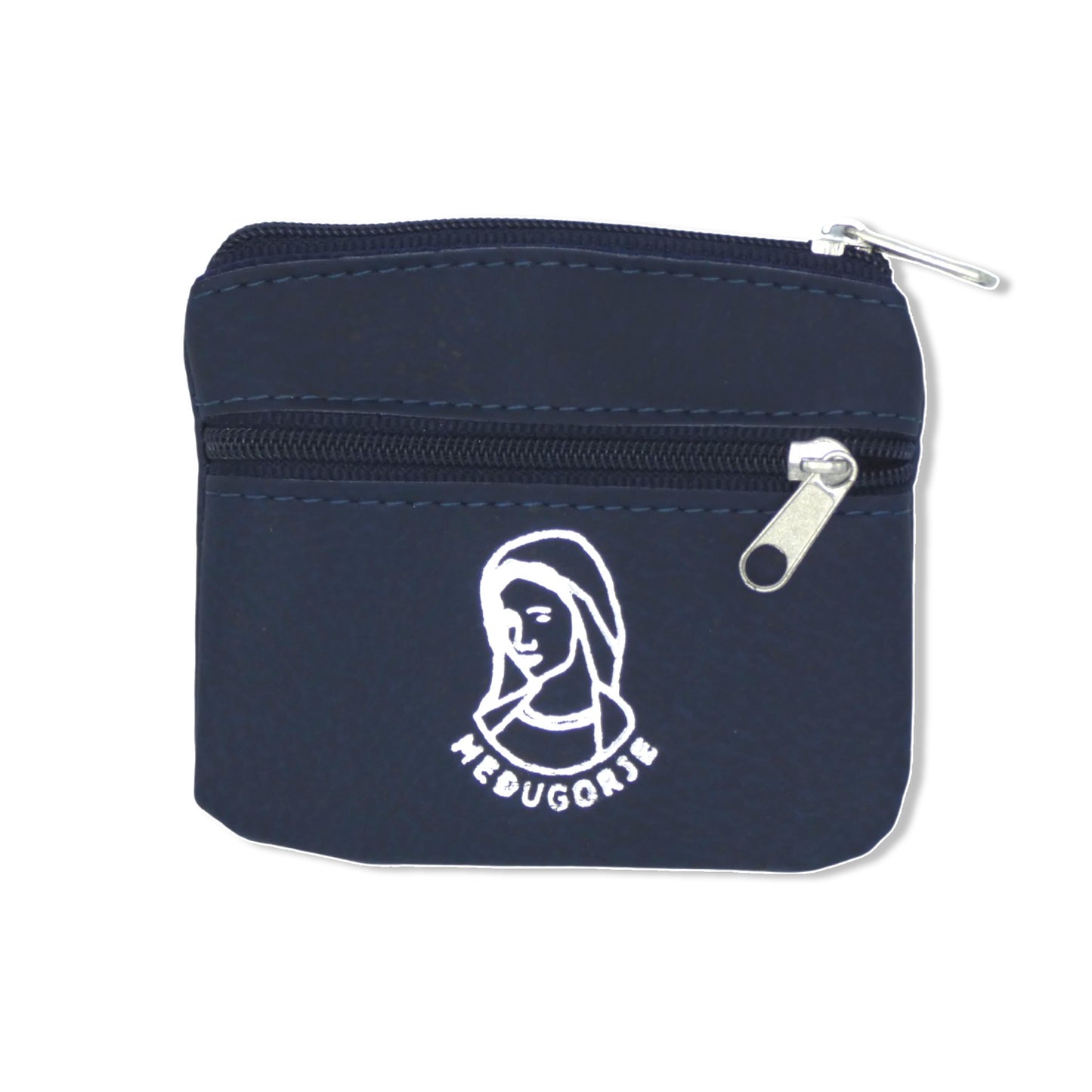 Queen of Peace Vinyl Double Zipper Pouch