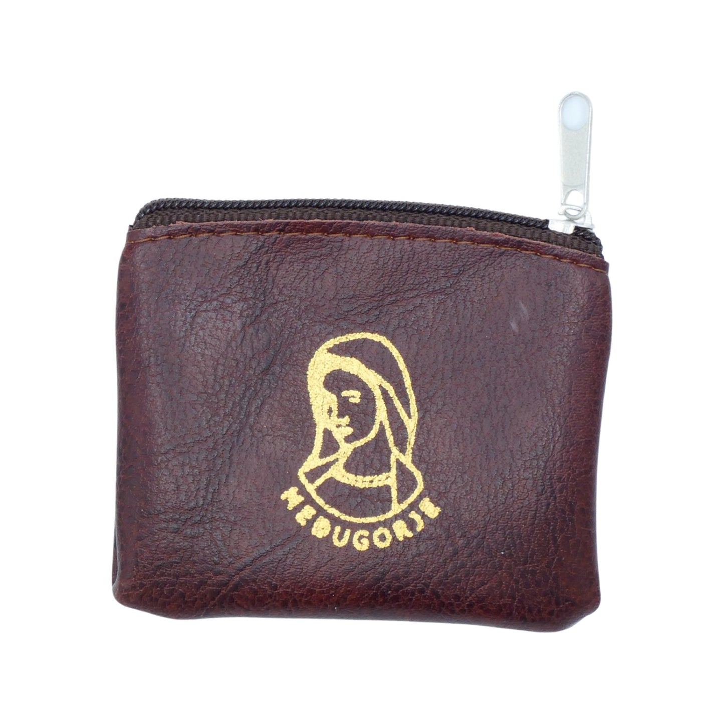 Queen of Peace Vinyl Zipper Pouch of Assorted Colors