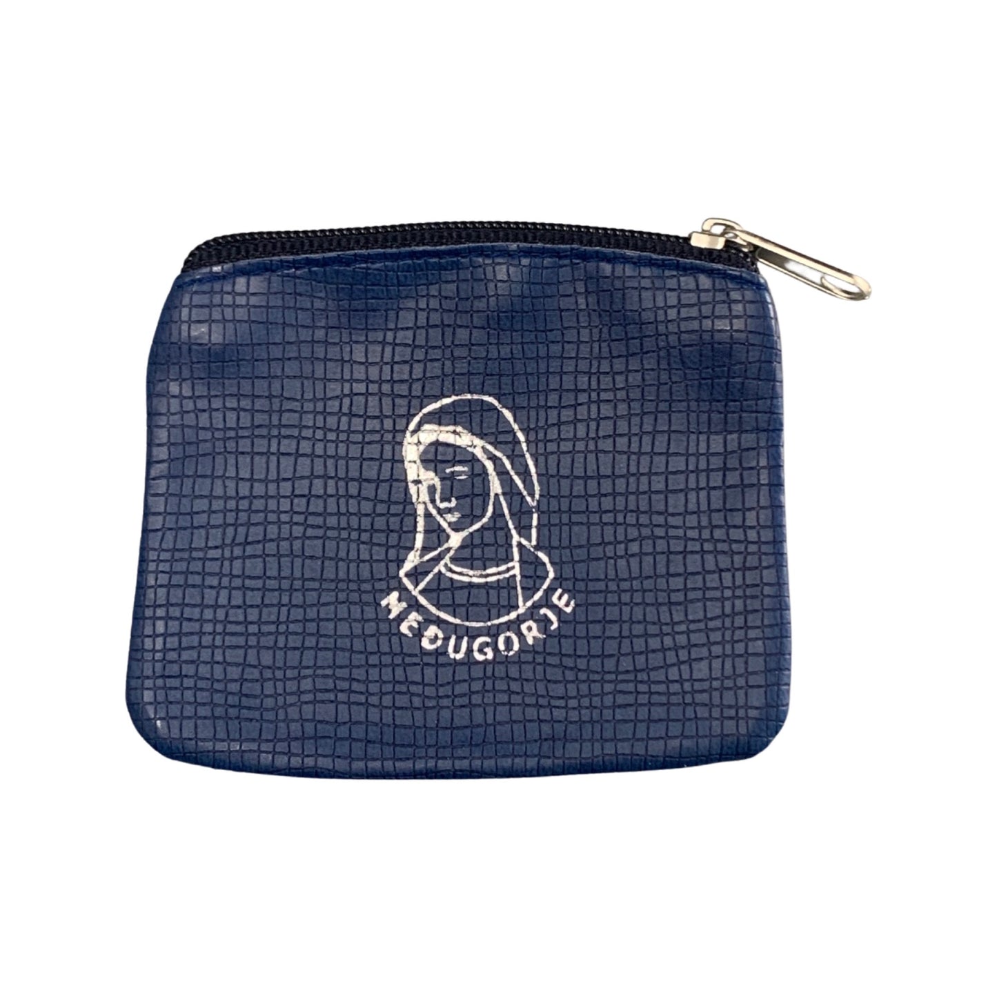 Queen of Peace Vinyl Zipper Pouch of Assorted Colors