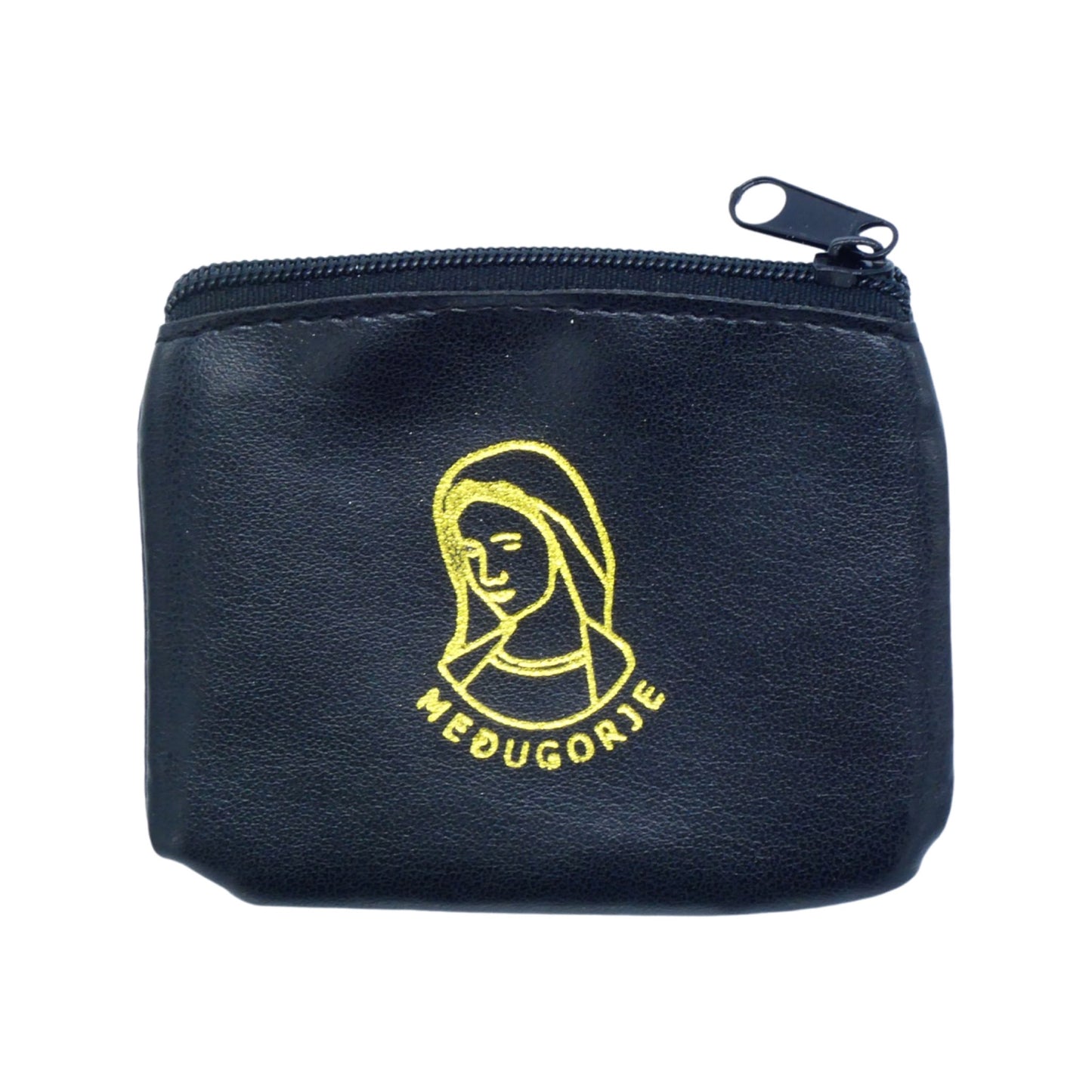 Queen of Peace Vinyl Zipper Pouch of Assorted Colors