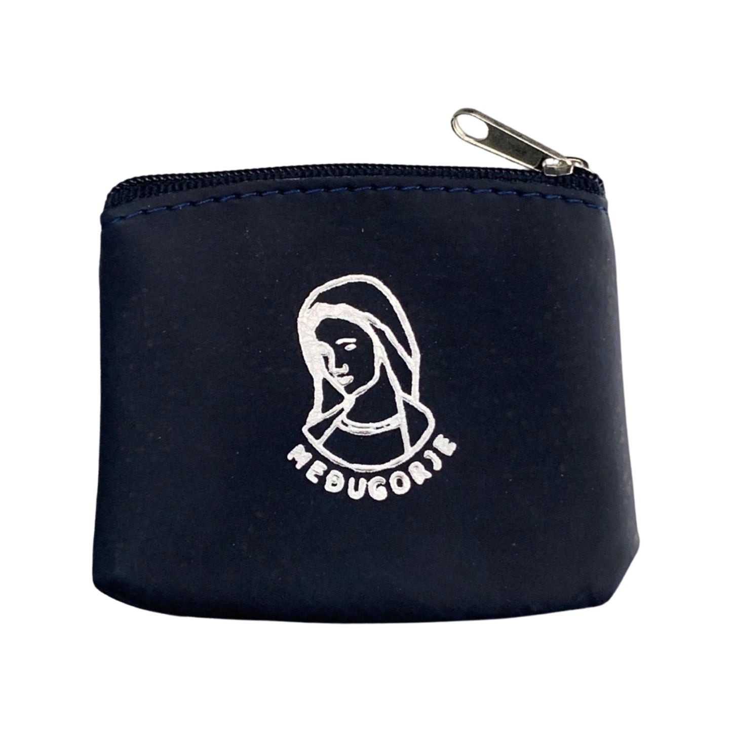 Queen of Peace Vinyl Zipper Pouch of Assorted Colors