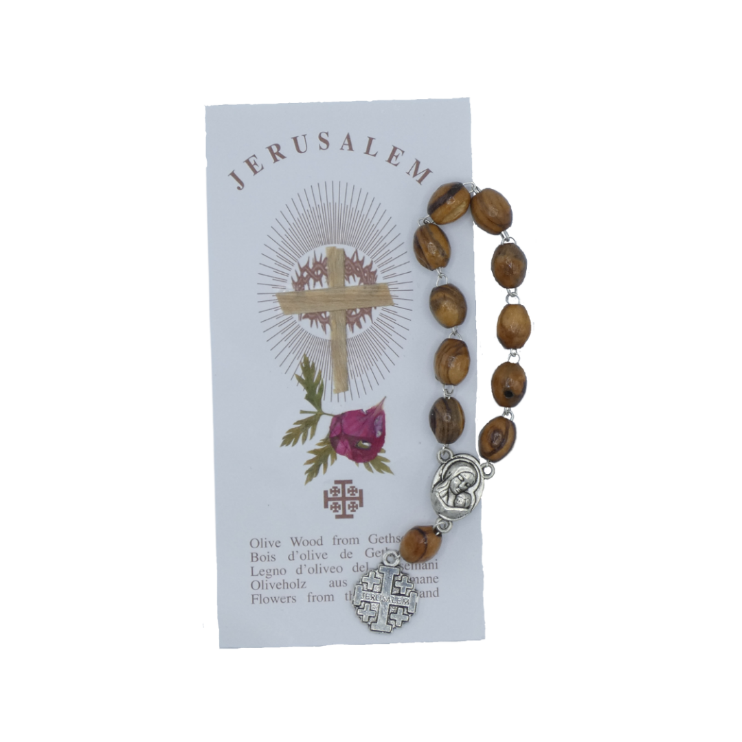 Our Lady of Tenderness Decade Rosary with Jerusalem Cross