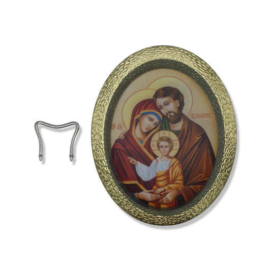 Oval Holy Family Image