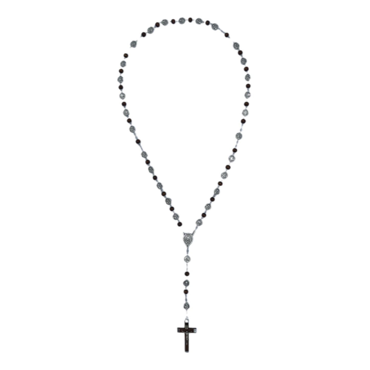 Padre Pio Medals Rosary with Relic