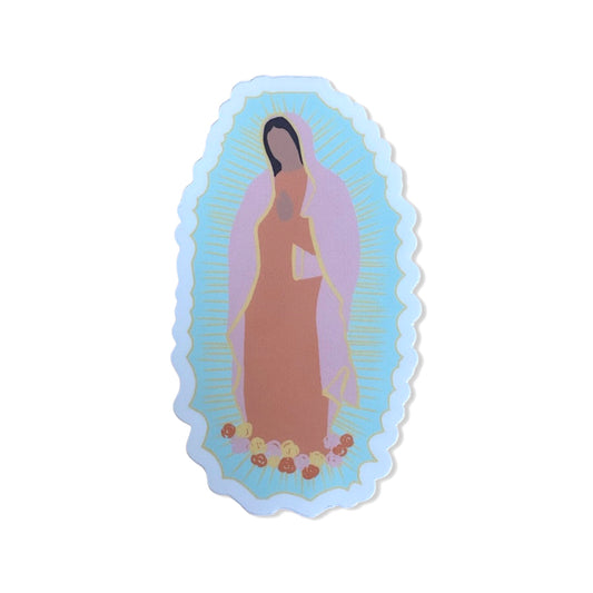 Pastel Our Lady of Guadalupe Sticker