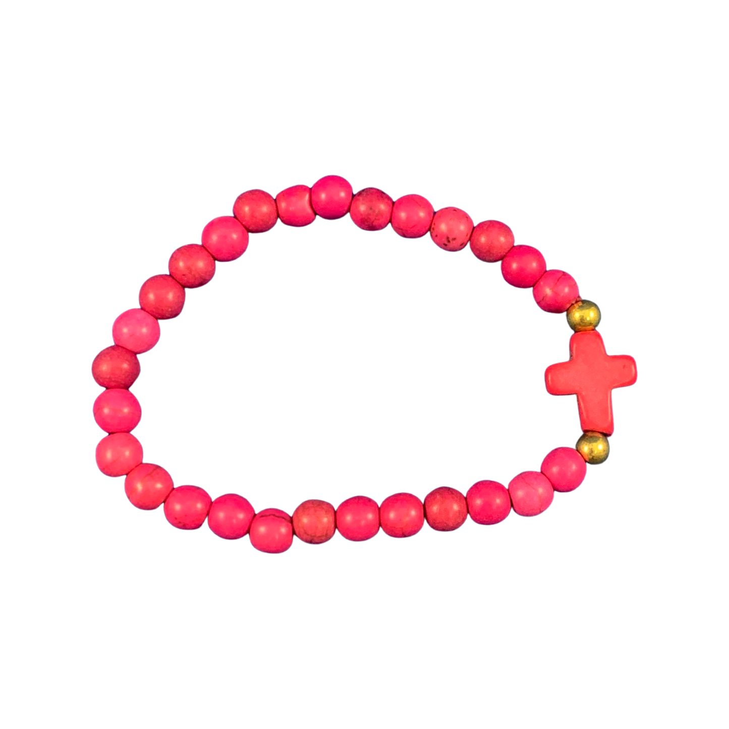 Beaded Bracelet with Cross