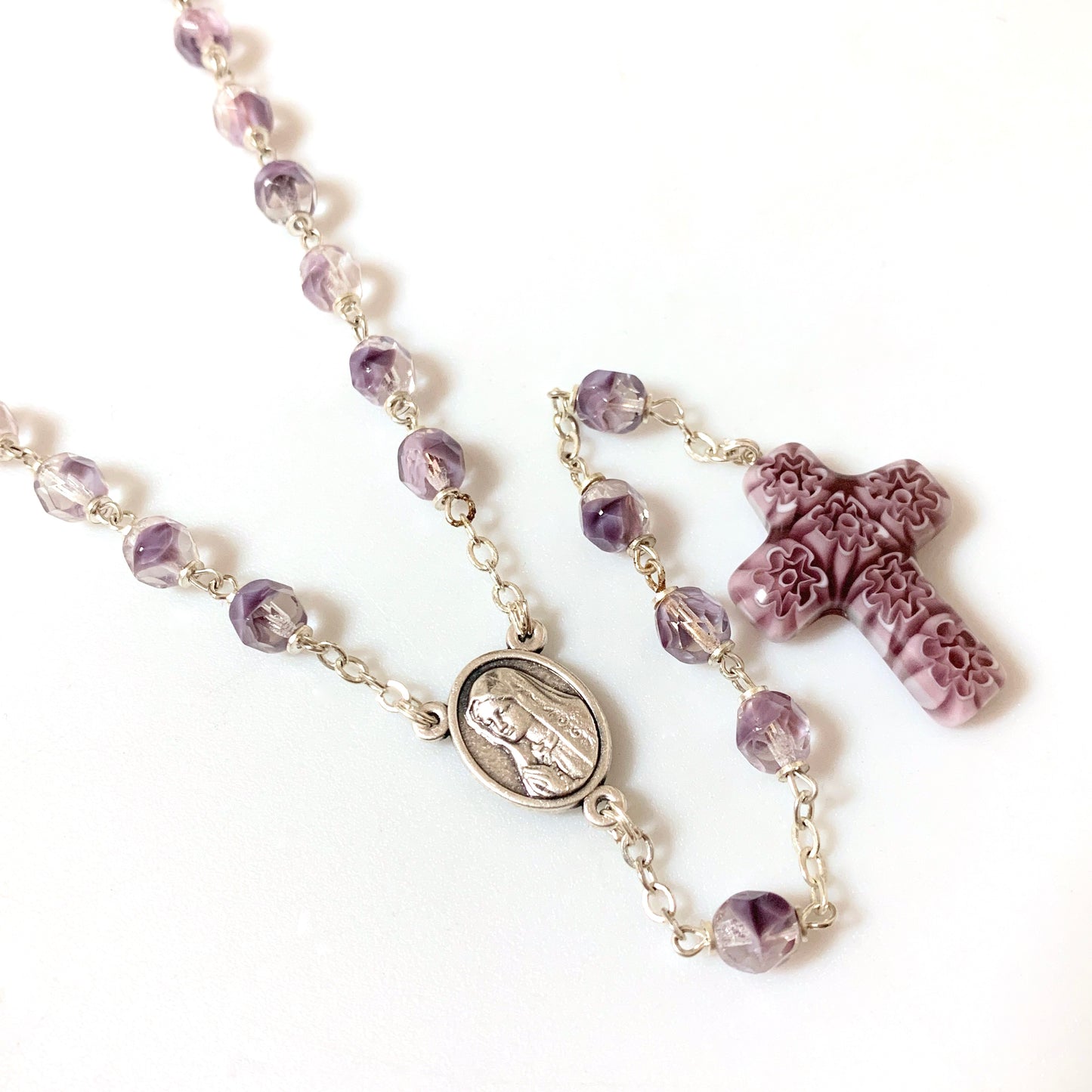 Murano Glass Fatima Rosary