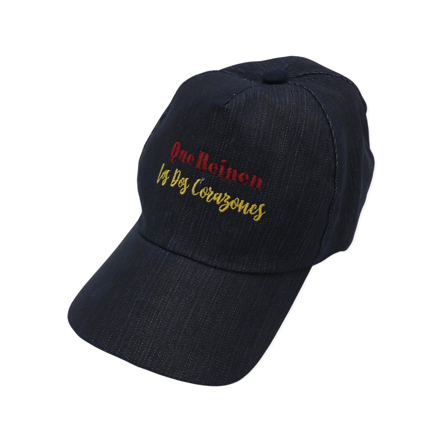 “Que Reinen Los Dos Corazones” Denim Hat