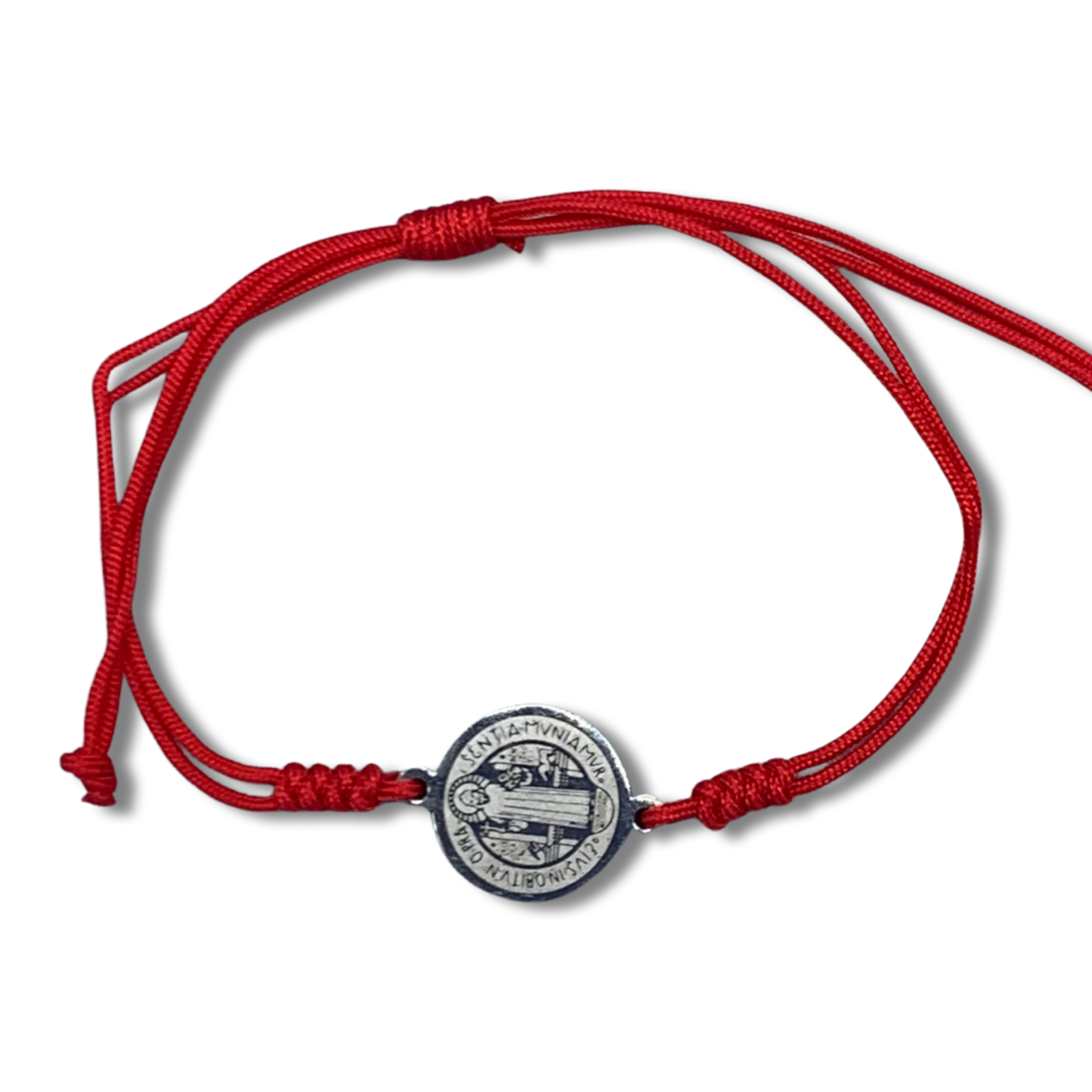 Etched St. Benedict Medal Bracelet of Assorted Colors