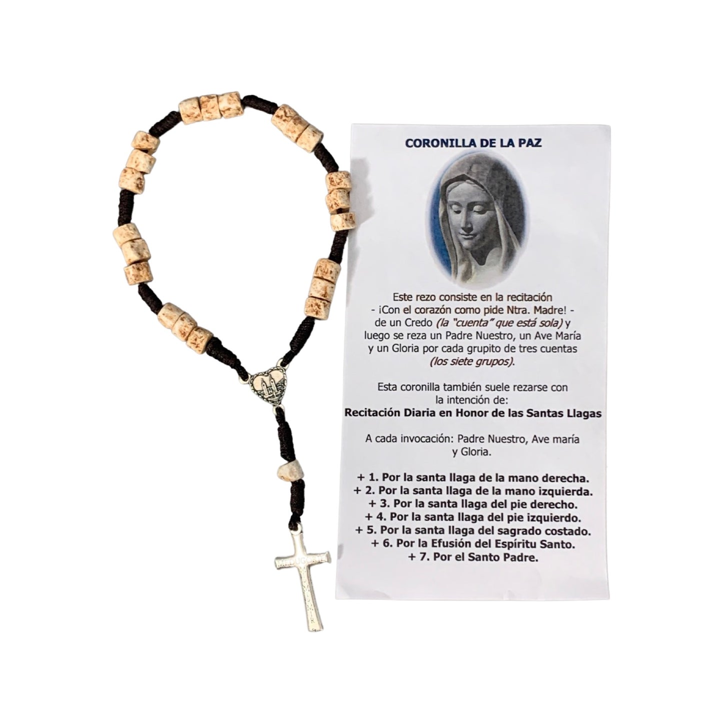 Rocky Stone Beads Chaplet of Peace