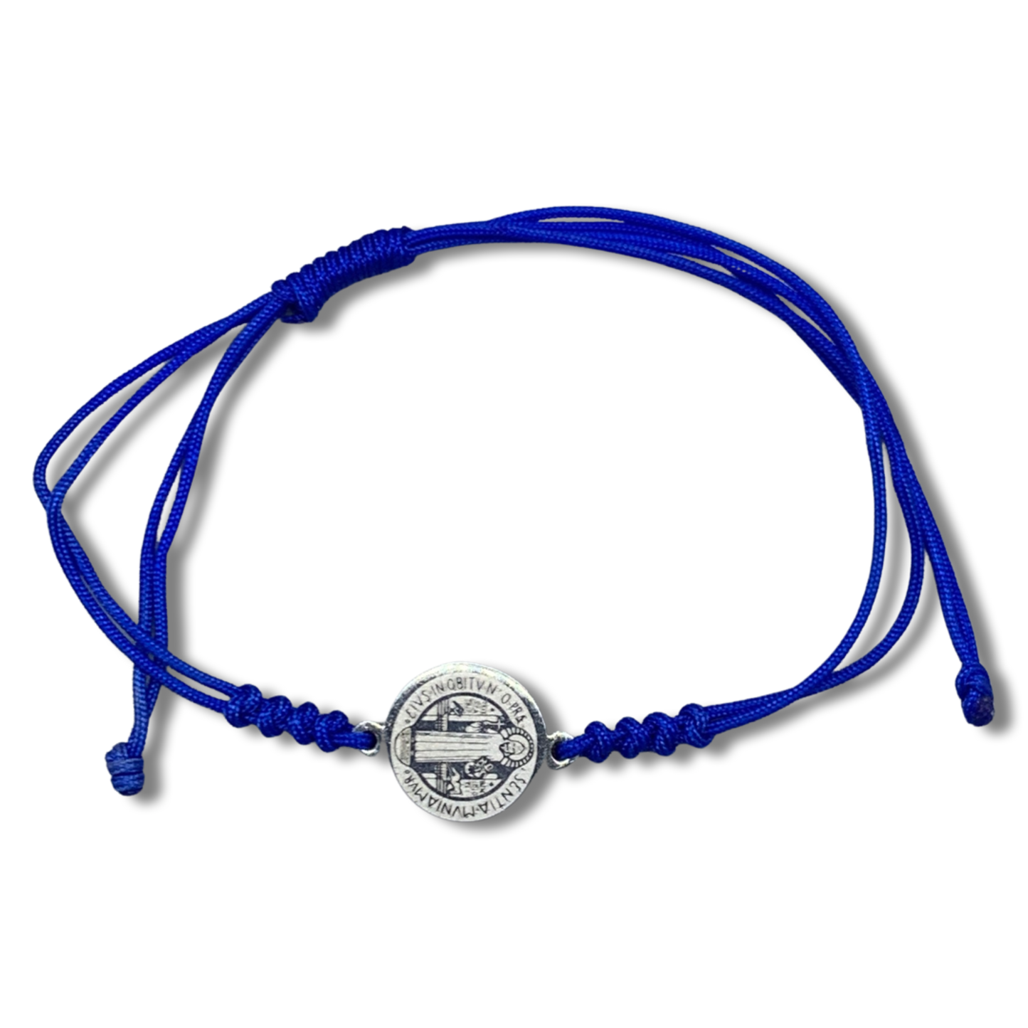 Etched St. Benedict Medal Bracelet of Assorted Colors