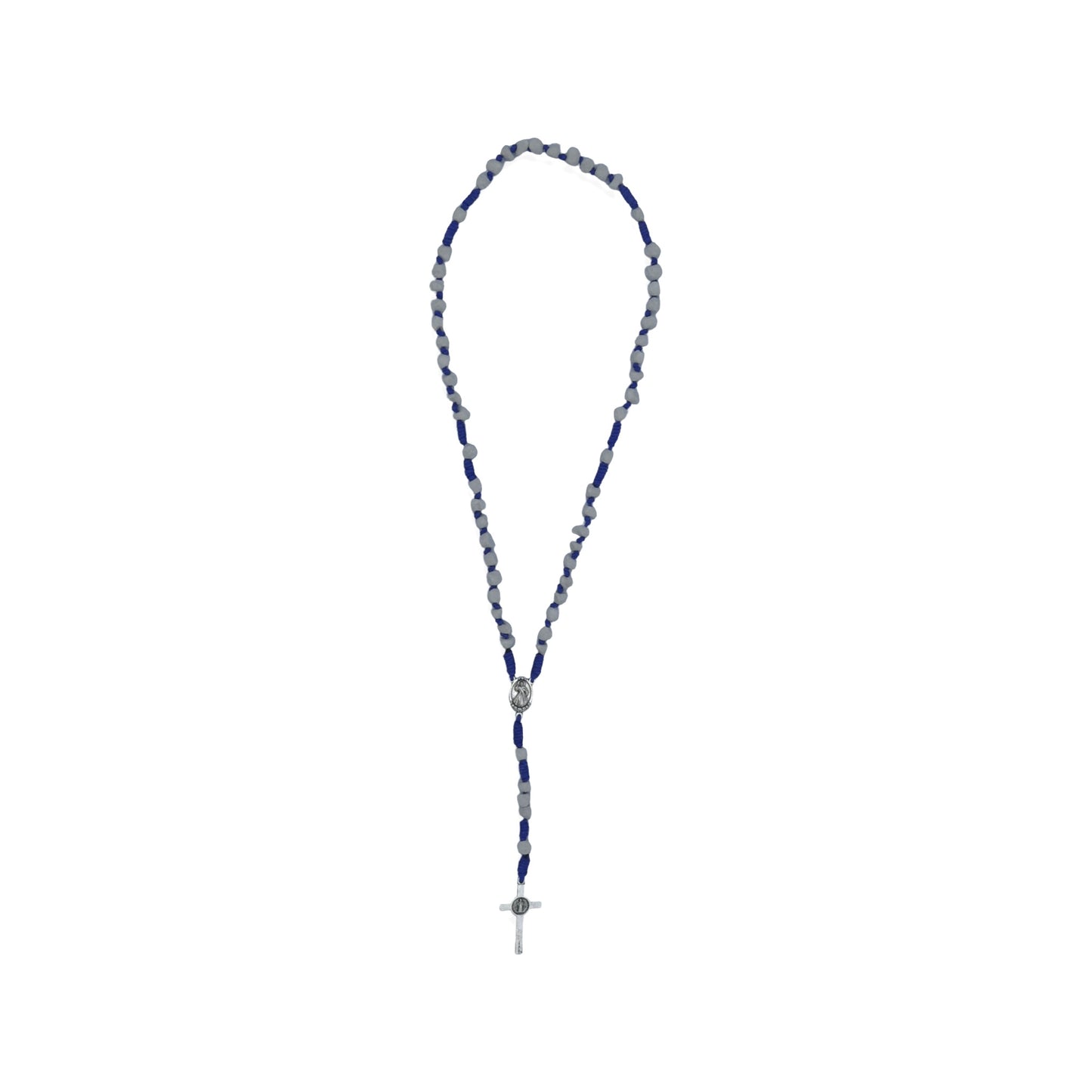 Queen of Peace Stone Rosary with St. Benedict Crucifix