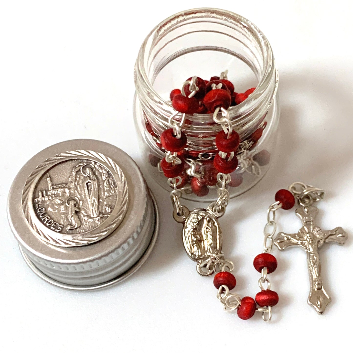 Tiny Rose Lourdes Rosary of Assorted Styles