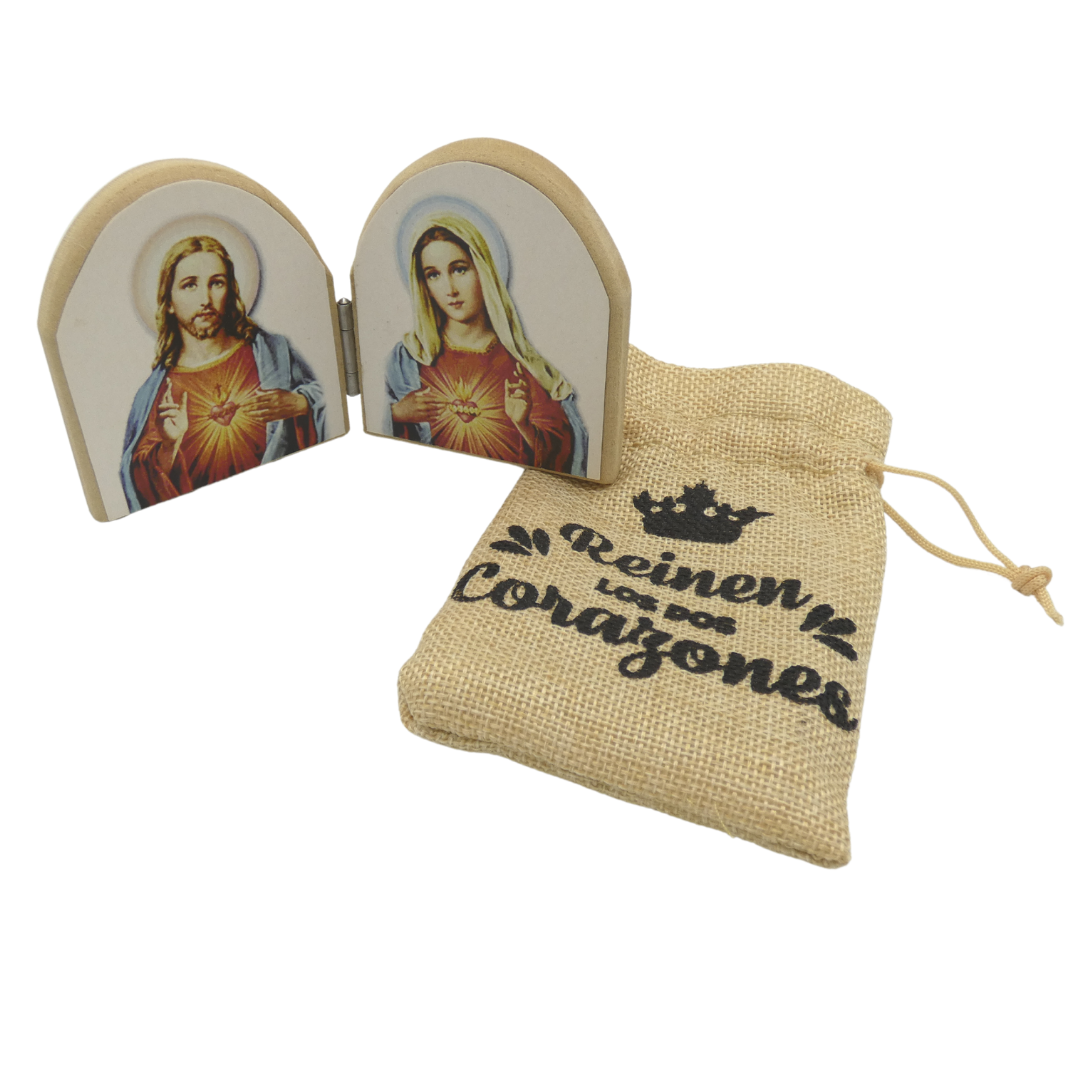 Sacred Heart and Immaculate Heart Plaque