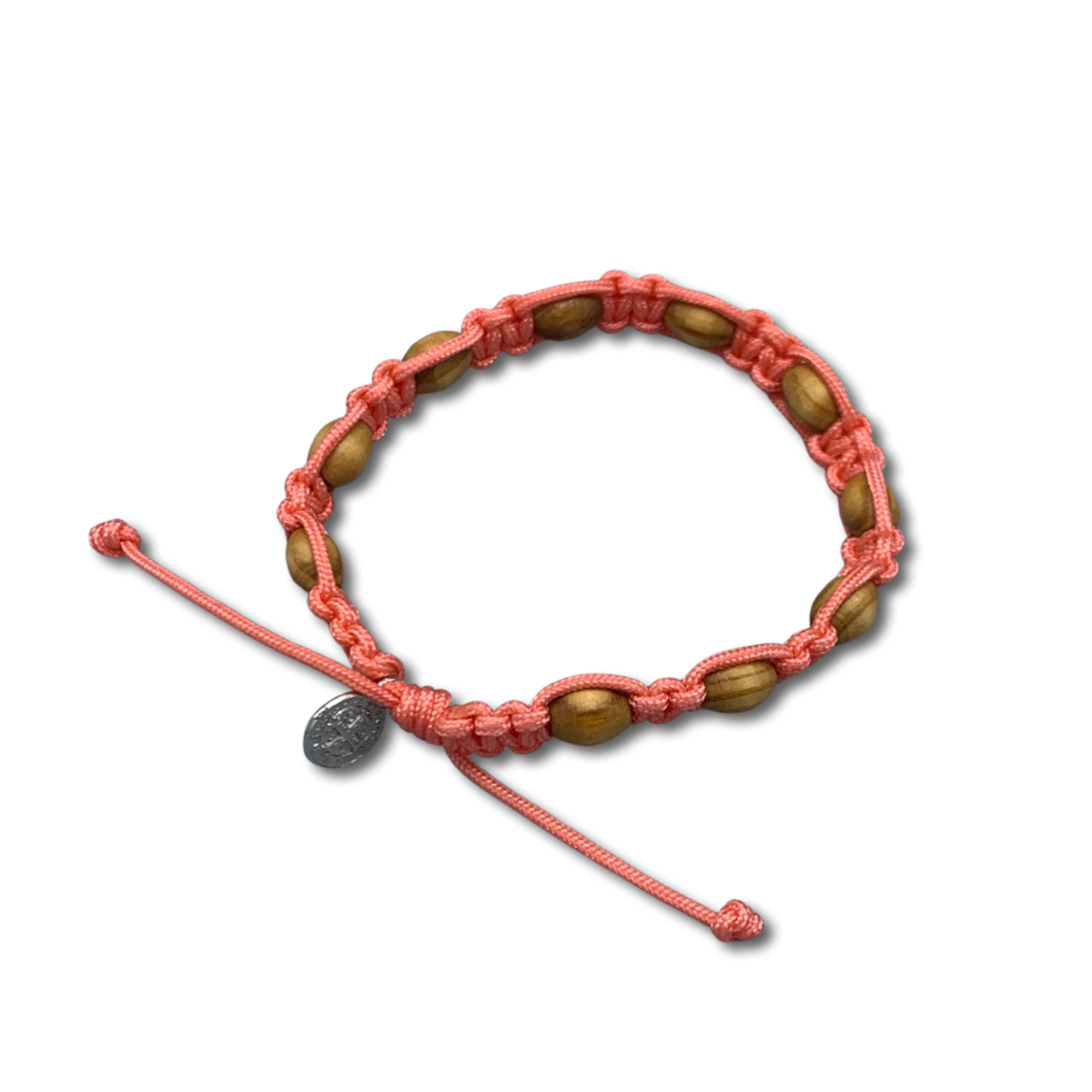 Wood Decade Rosary Bracelet