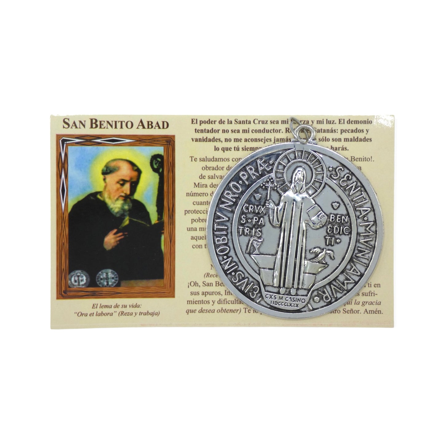 Silver Circle St. Benedict Medal
