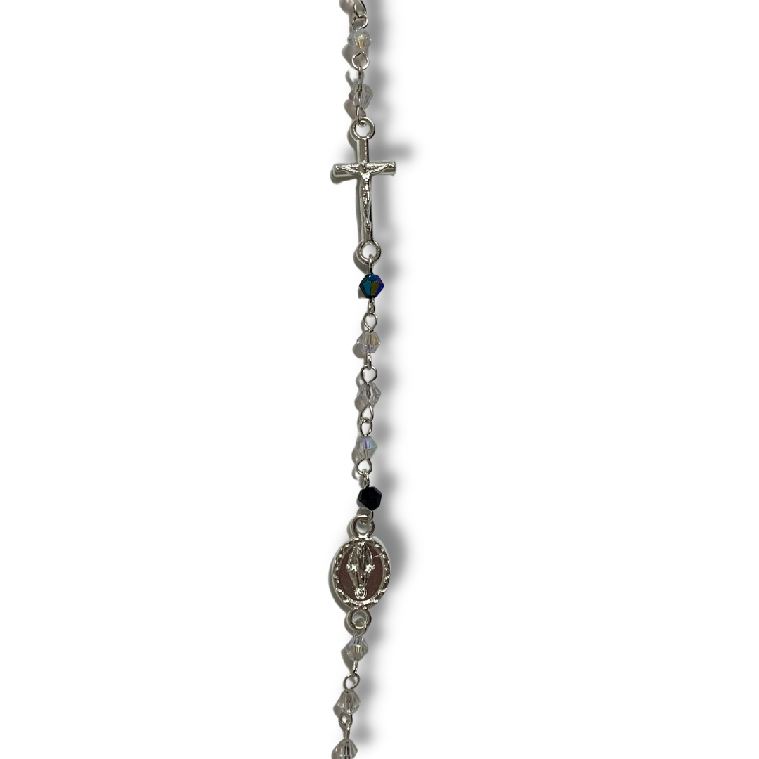 Silver Rosary Necklace