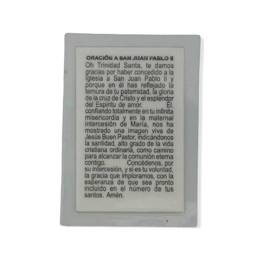Small St. John Paul II Spanish Prayer Card