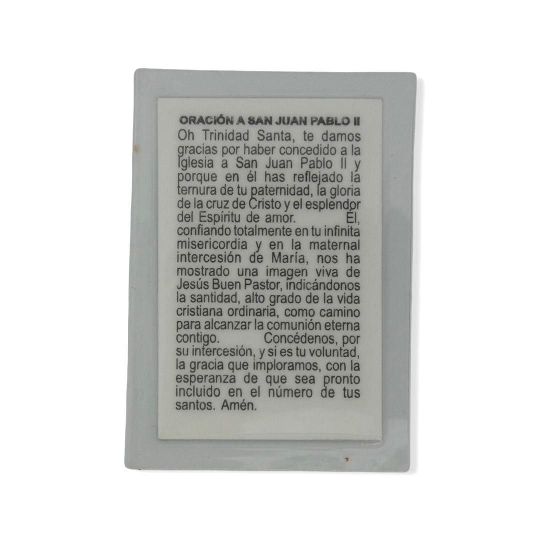 Small St. John Paul II Spanish Prayer Card