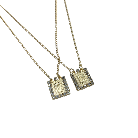 Square Gold Scapular