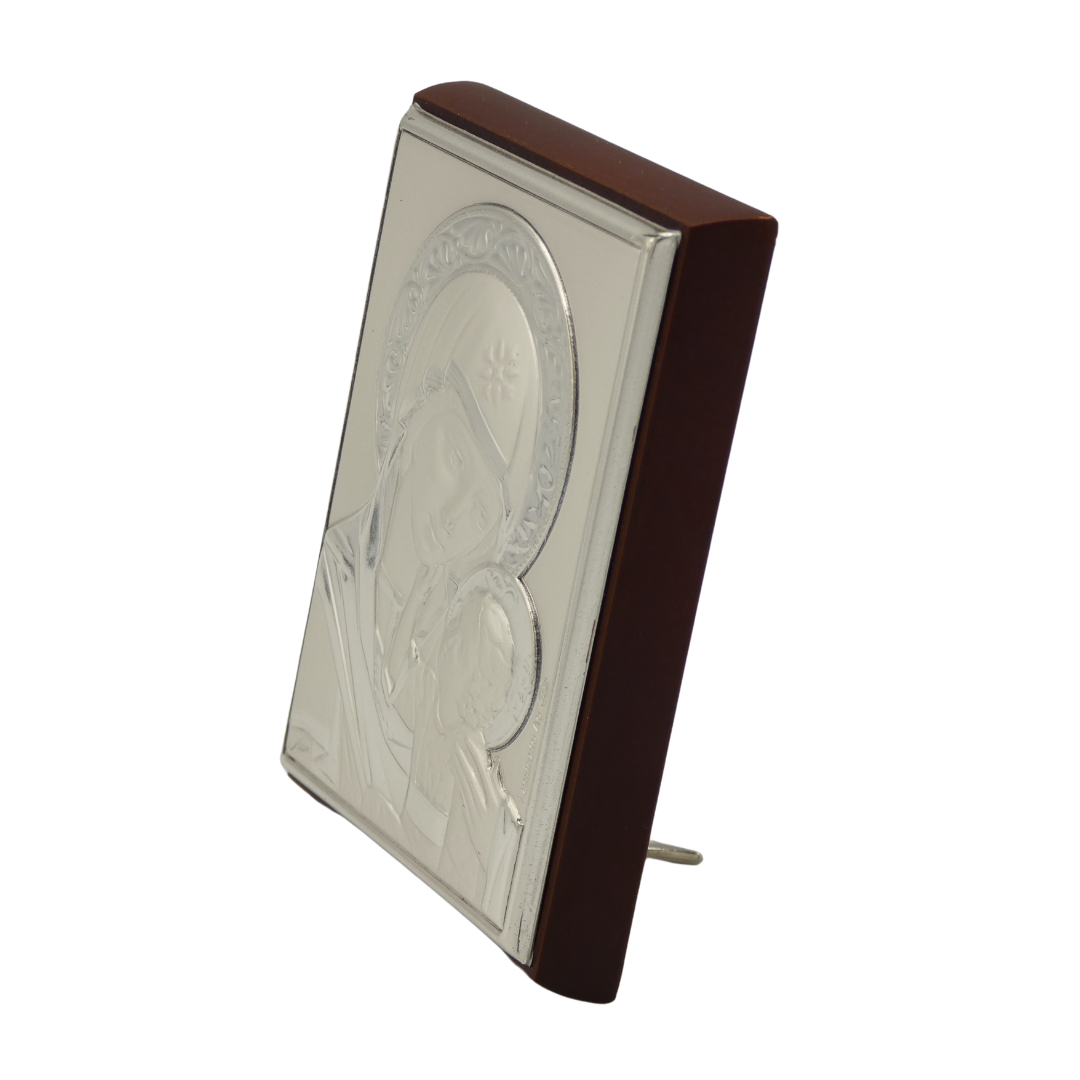 Square Silver Image of Our Lady of Tenderness