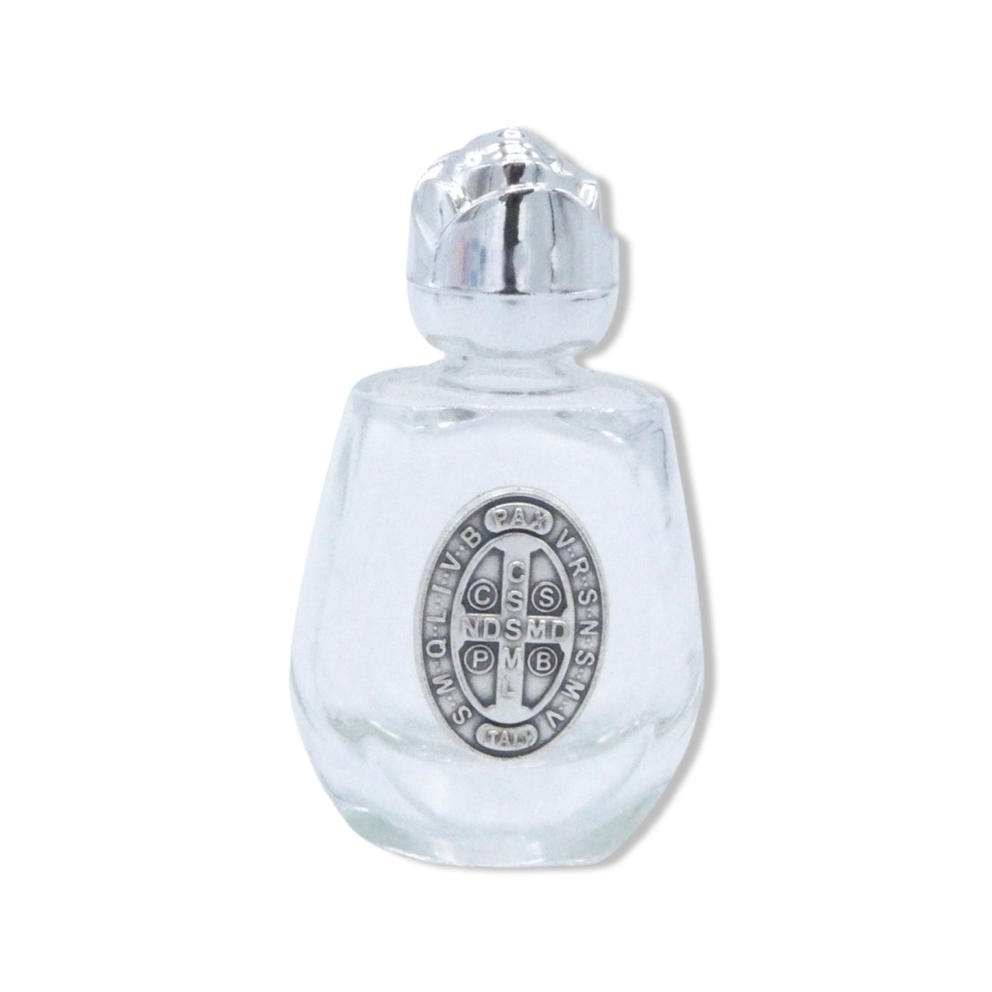 St. Benedict Glass Holy Water Bottle
