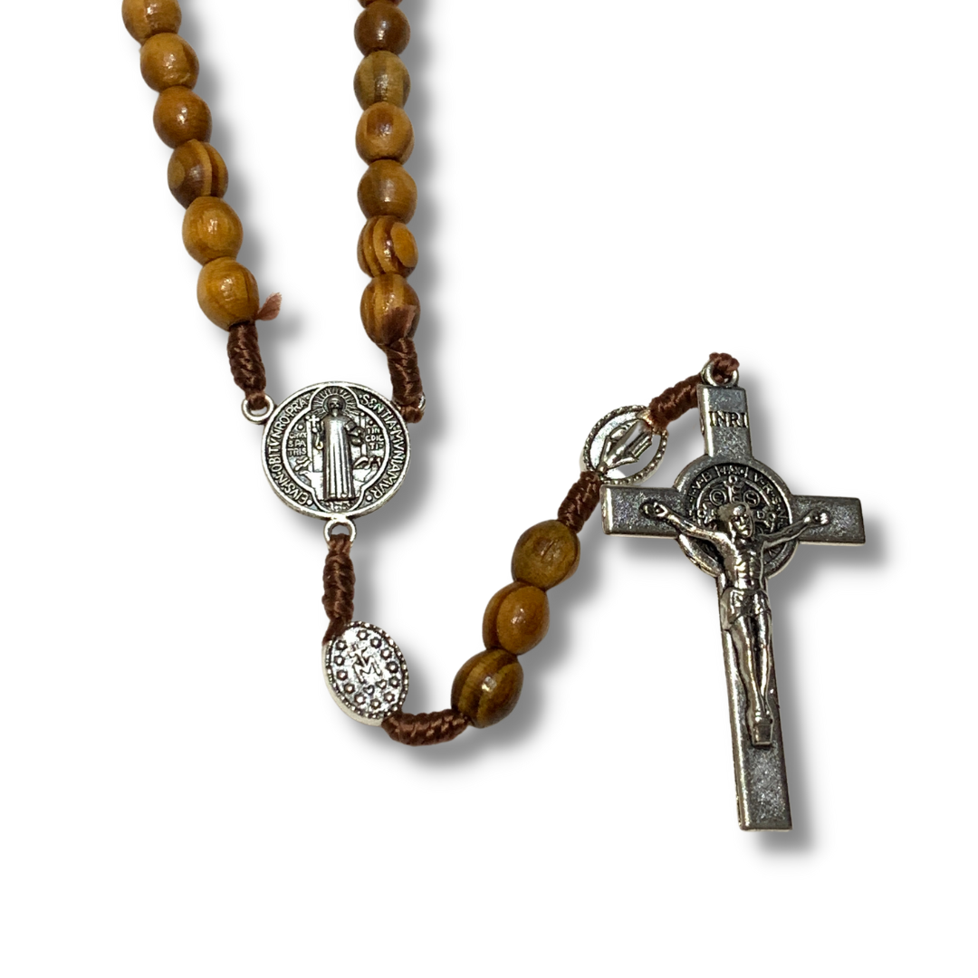 Pardon Crucifix Rosary, Wood Medjugorje Gold Plated Rosary. St Benedict &  Miraculous Medal Queen Of Peace Rosary - Yahoo Shopping