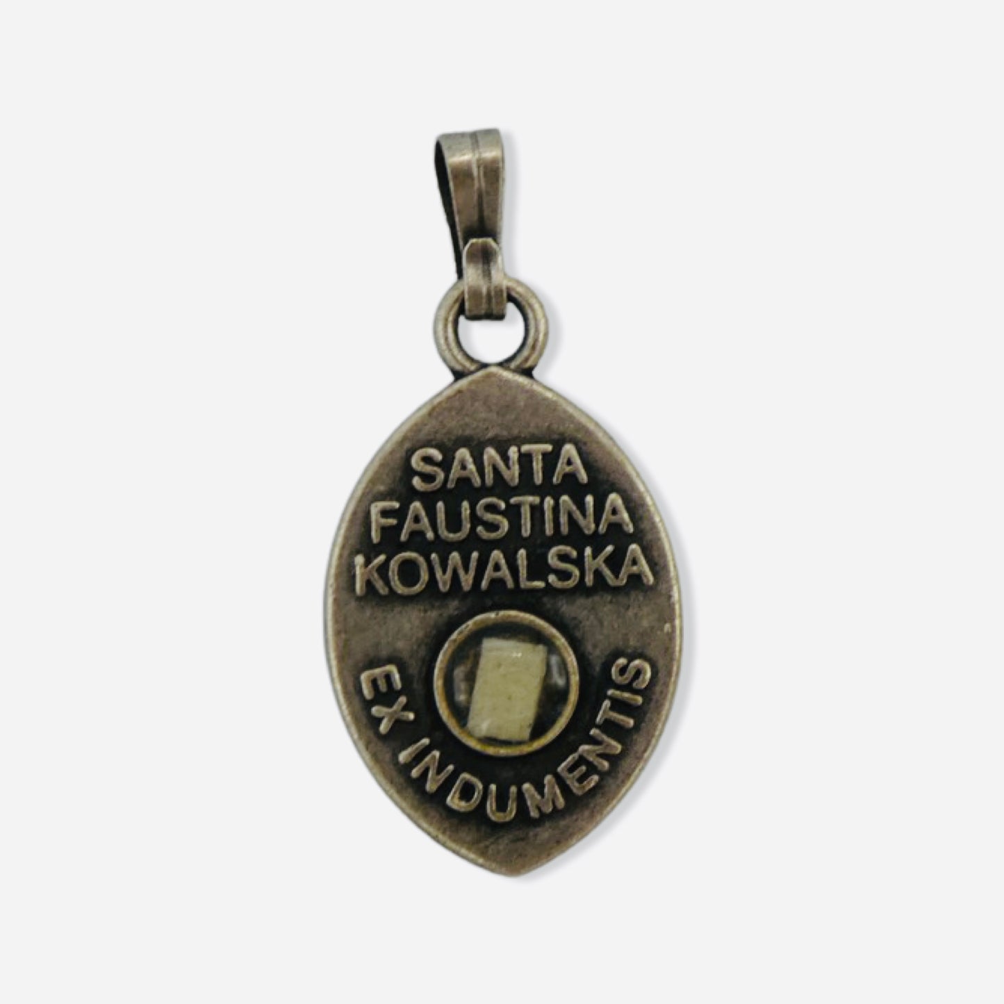 St. Faustina Medal with Relic