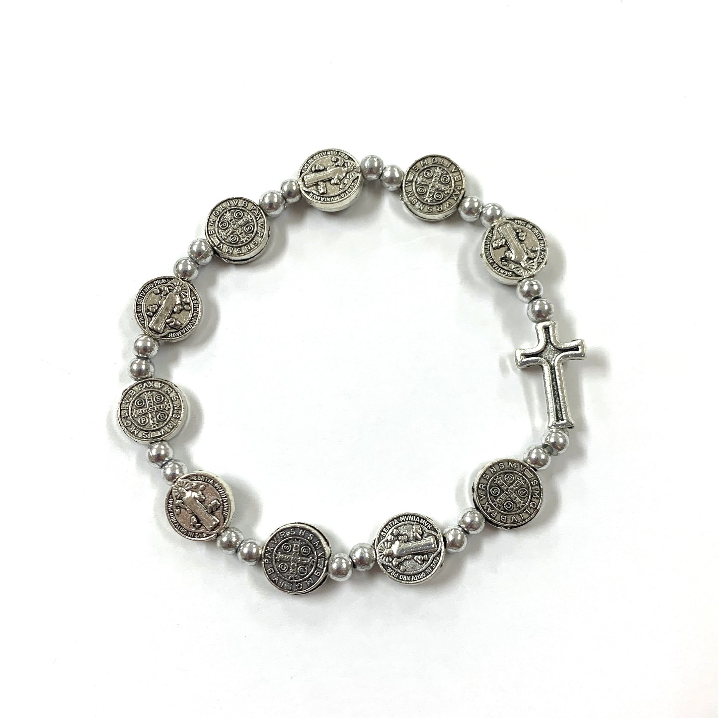 St. Benedict Medal Decade Rosary Bracelet