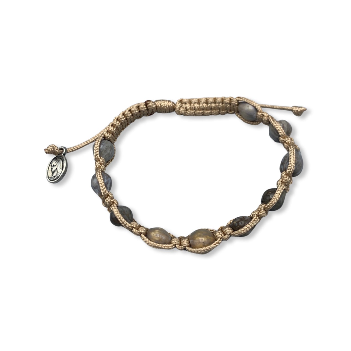 Job's Tears Cord Decade Rosary Bracelet