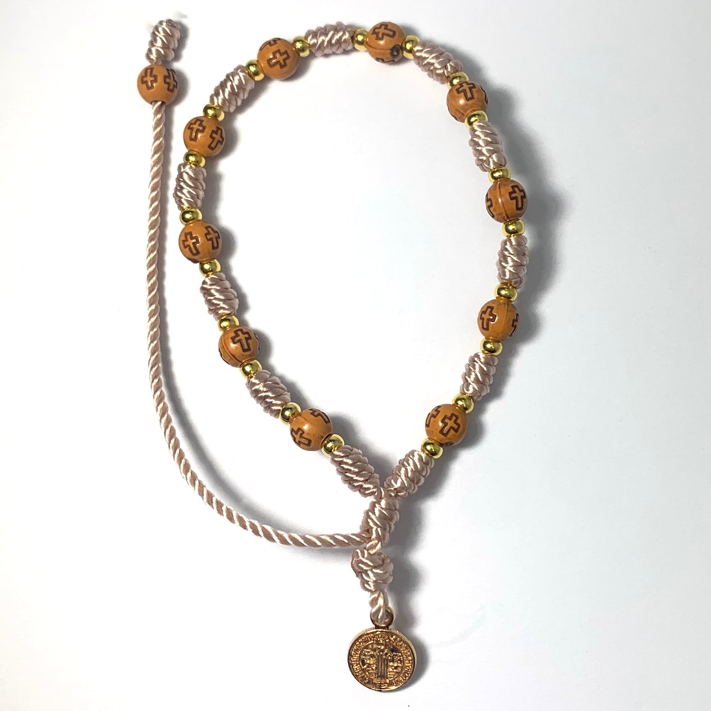 Mexican St. Benedict Decade Rosary Bracelet of Assorted Colors