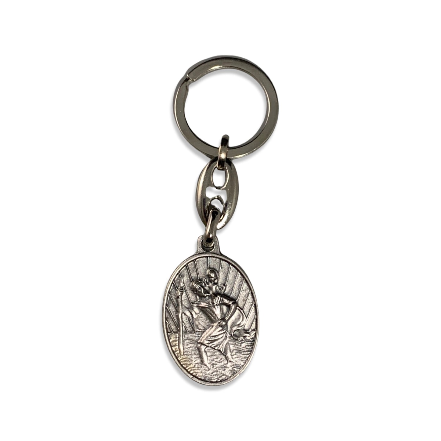Teal Lourdes Keychain
