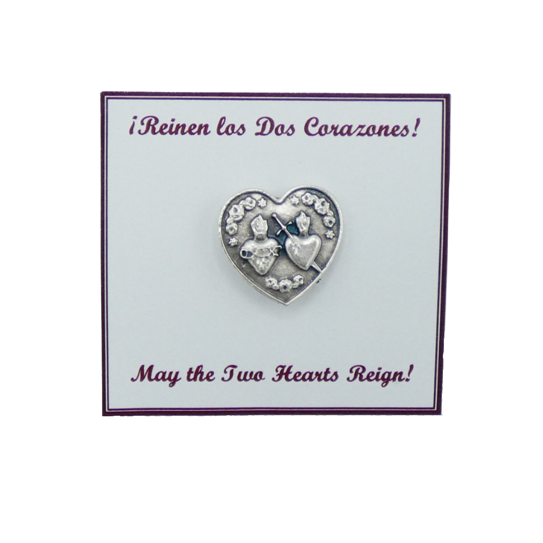Two Hearts Pin