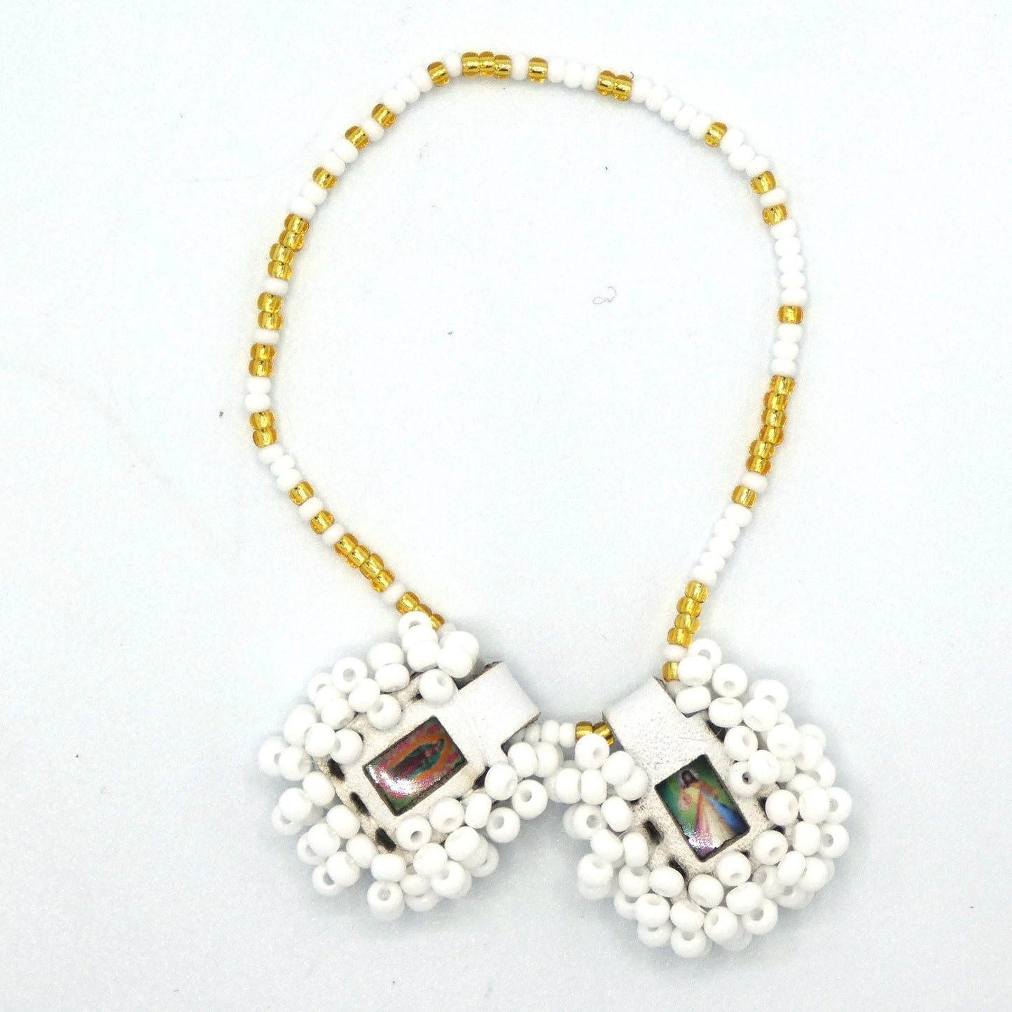 Beaded Scapular Bracelet of Assorted Colors and Images