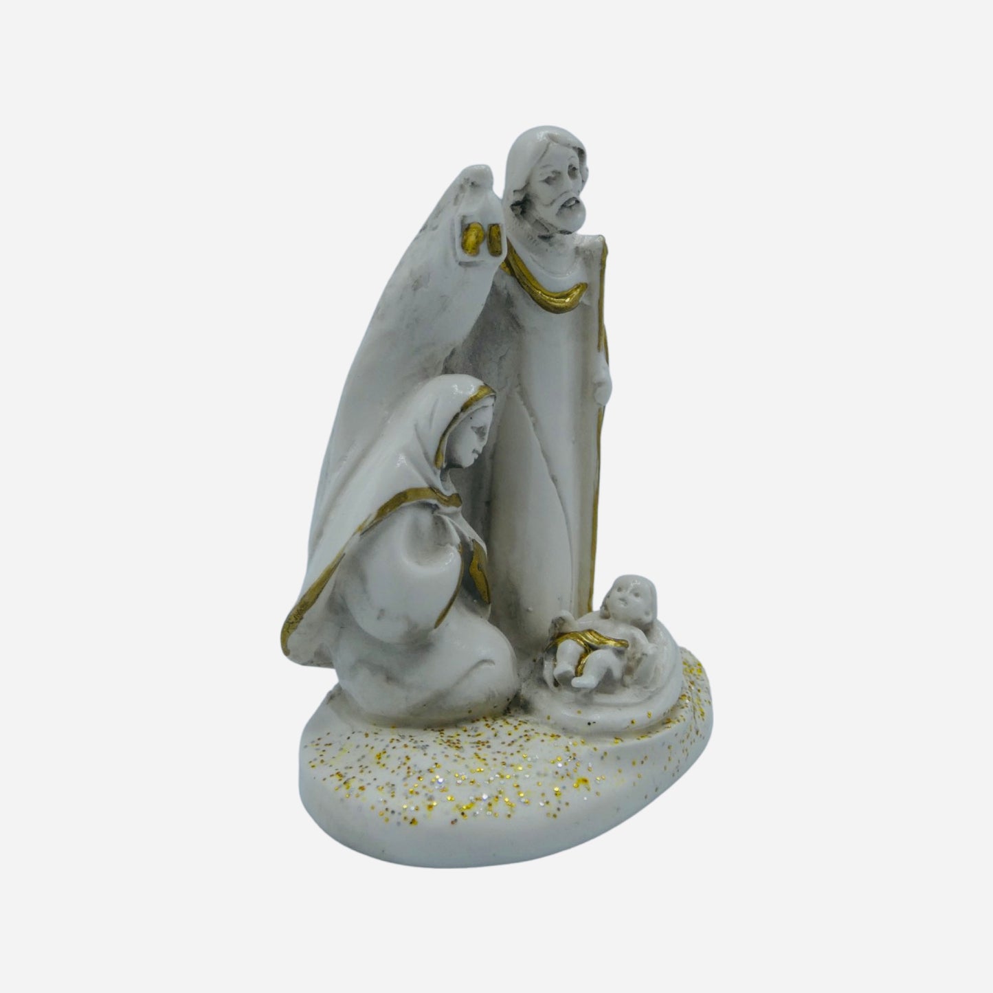 White Holy Family Statue