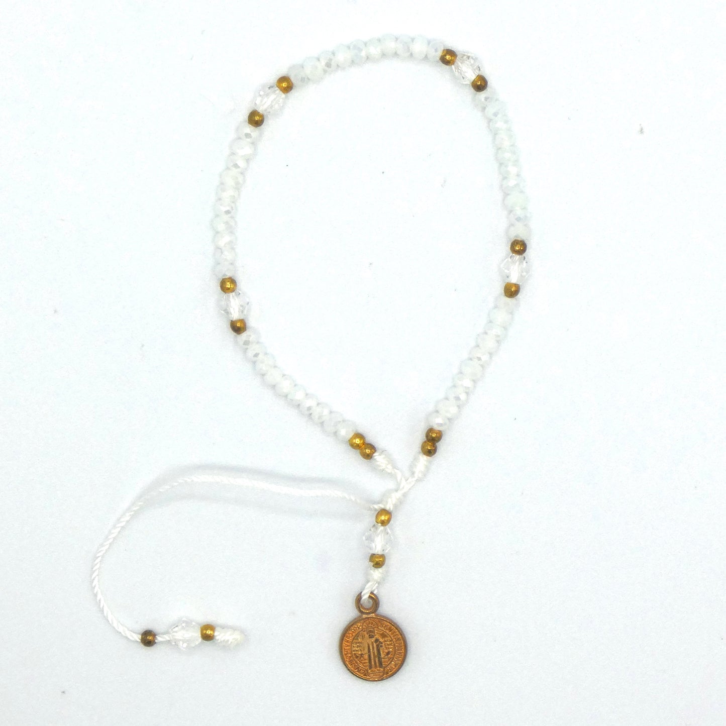 Rosary Bracelet of Assorted Colors and Medals