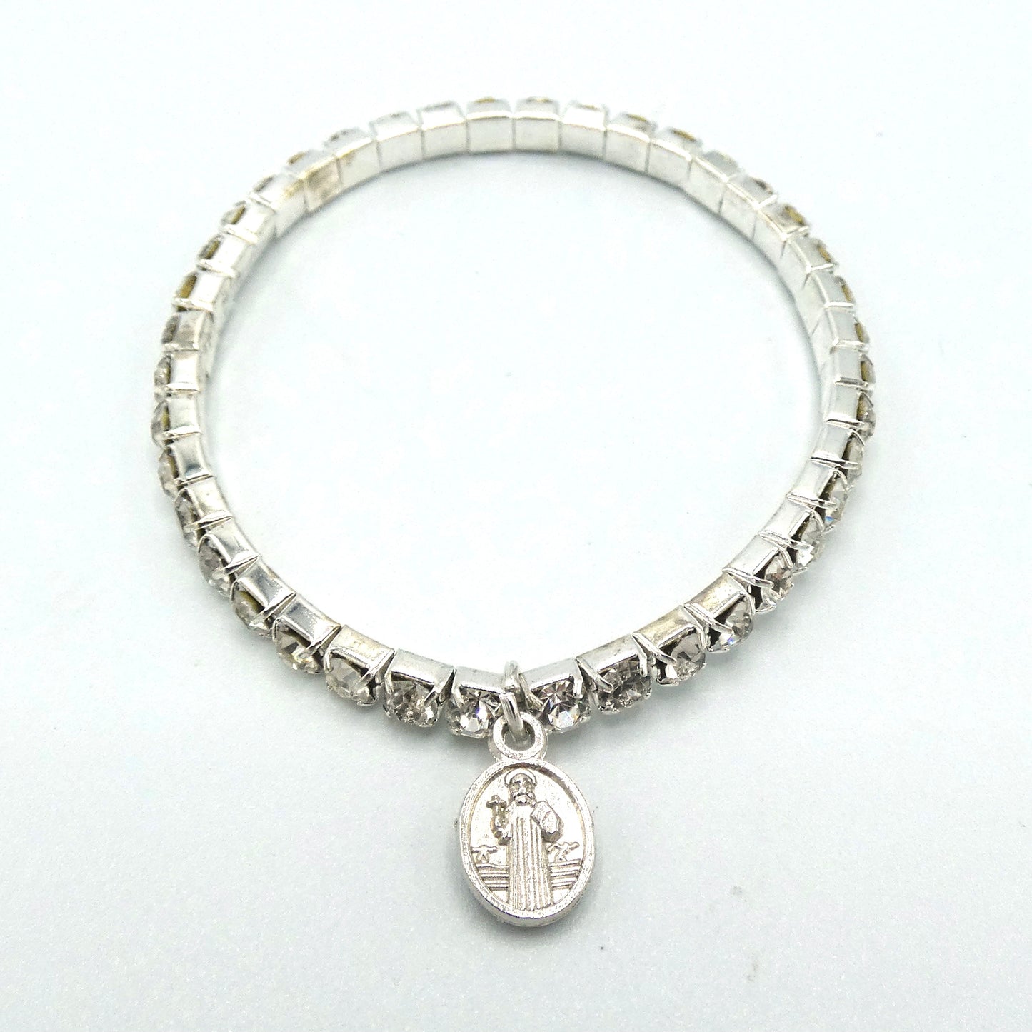 Rhinestone Tennis Bracelet of Assorted Colors