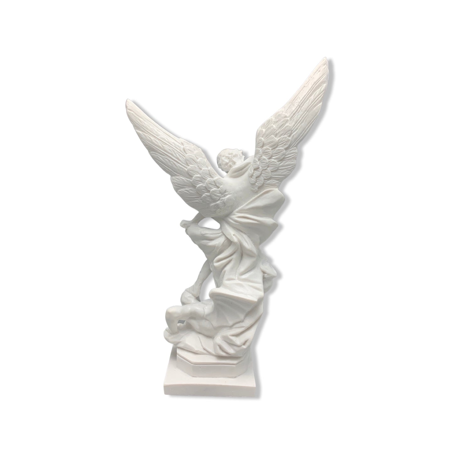 White St. Michael Statue
